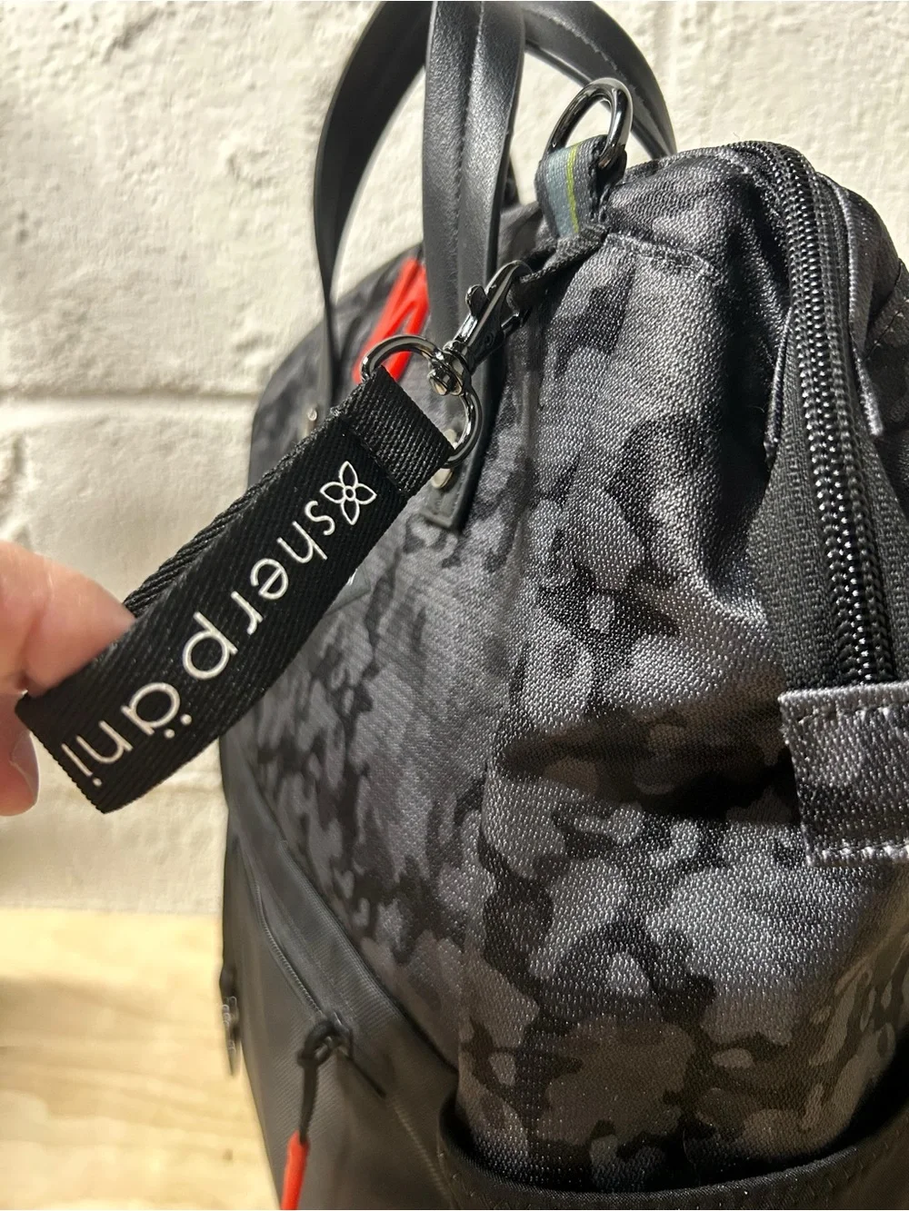Sherpani Dispatch Women’s Black Camo Convertible Backpack Tote - Dream Camo NWOT